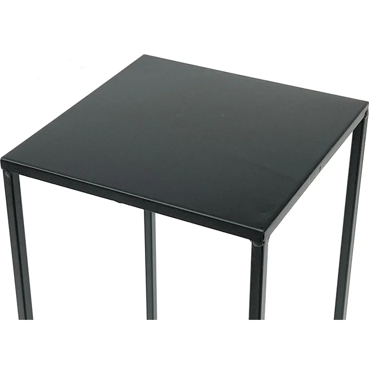 DanDiBo Blumenhocker eckig, Metall, Schwarz, 3 Stück, 70 x 28 x 28 cm – Bild 3