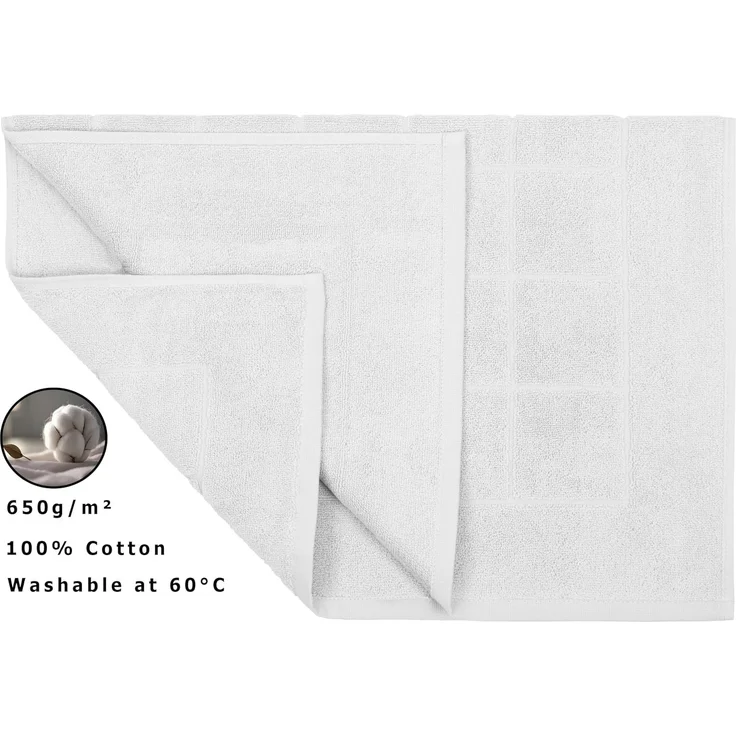 Betz Badematte Badvorleger Berlin Größe 50x70 cm Qualität 650 g/m², beidseitig nutzbar, Baumwolle, maschinenwäsche – Bild 3
