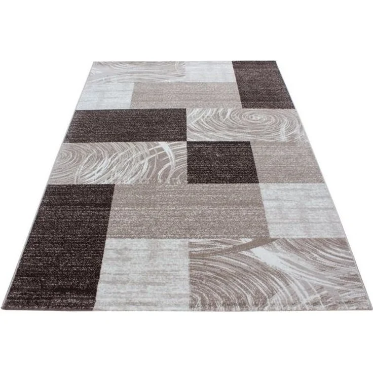 Carpettex Designteppich Abstrakt Kariert Design, Rechteckig, Höhe: 12 mm, Modern Kurzflor Teppich Wohnzimmer Kariert Design verschidene größen – Bild 4
