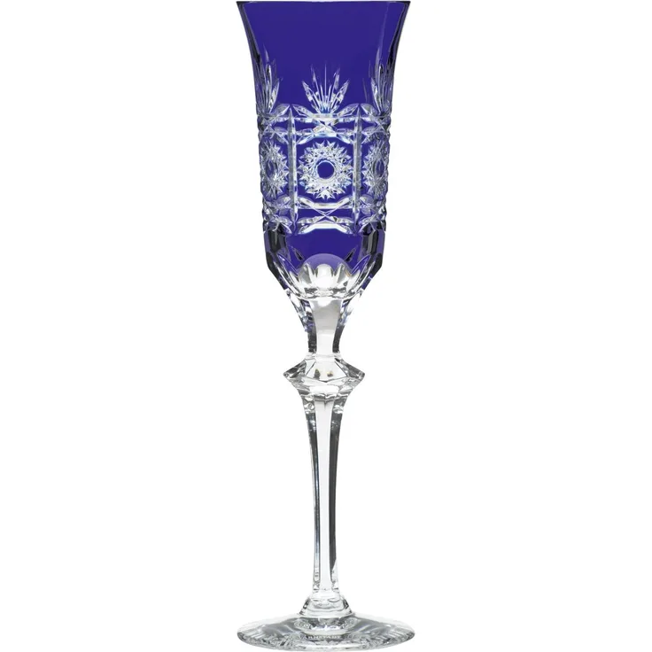 Sektglas Kristall Dresden kobalt (26,2 cm)