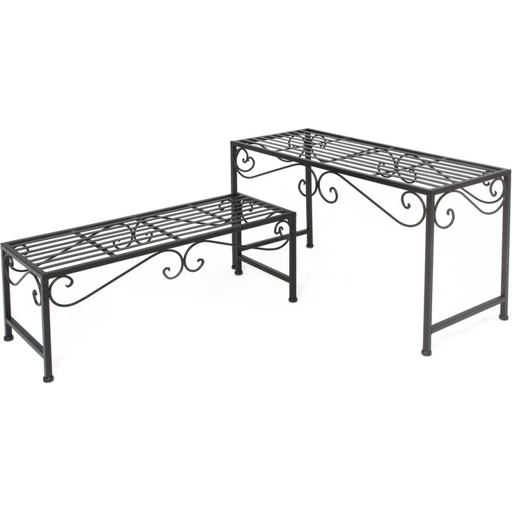 Frank Flechtwaren Sitzbank, Bank Ranken 2er Set – Bild 2