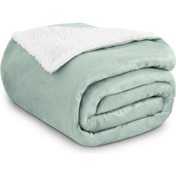 Wohndecke in Lammfell-Optik Kuscheldecke weich & flauschig - Sherpa Fleecedecke, Gräfenstayn, Warme Wolldecke & Sofaüberwurf Tagesdecke für Couch & Sofa – Bild 5