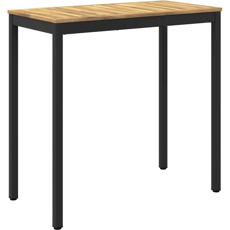 vidaXL Gartenbar-Tisch Weiß und Schwarz 108,5 x 55 x 105 cm 901778 – Bild 1