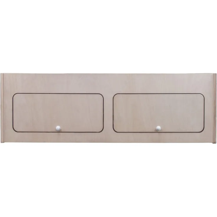 Wohnwagen Oberschrank Wohnmobil 80 x 25 x 25 cm Camper Hängeschrank Birkensperrholz Trennwand Möbel Stauraum Leichtgewichtig Unbehandelt Soft-Close Druckknöpfe Vorgebohrte Löcher Befestigungssatz