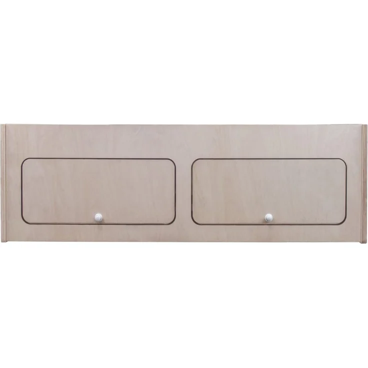 Wohnwagen Oberschrank Wohnmobil 80 x 25 x 25 cm Camper Hängeschrank Birkensperrholz Trennwand Möbel Stauraum Leichtgewichtig Unbehandelt Soft-Close Druckknöpfe Vorgebohrte Löcher Befestigungssatz