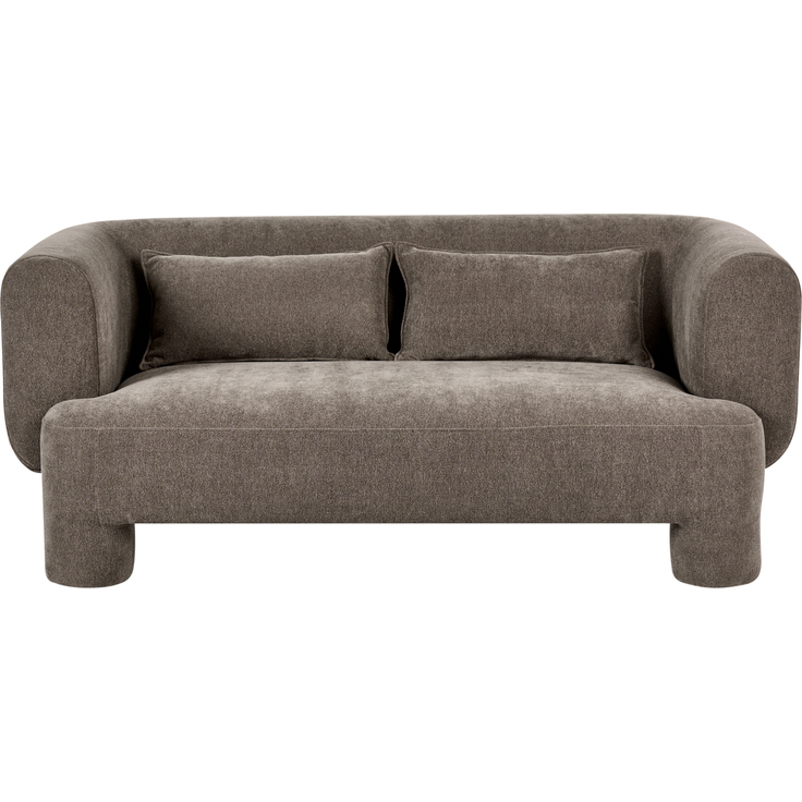 Sofa 3-Sitzer HOGBO Stoff Braun