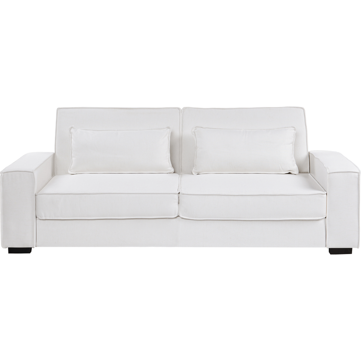 Schlafsofa 3-Sitzer AROLE Stoff Weiß