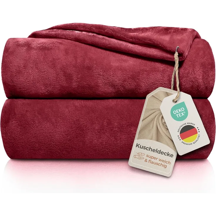 Wohndecke Kuscheldecke super weich & flauschig – warme Fleecedecke, Gräfenstayn, warme Wolldecke, Sofadecke & Tagesdecke - Überwurf Sofa, Couch