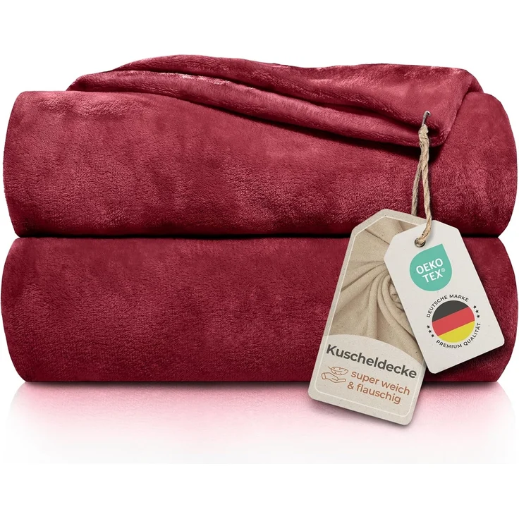 Wohndecke Kuscheldecke super weich & flauschig – warme Fleecedecke, Gräfenstayn, warme Wolldecke, Sofadecke & Tagesdecke - Überwurf Sofa, Couch