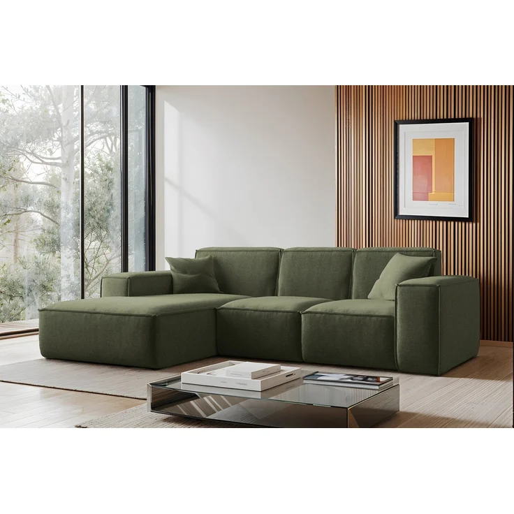 Kaiser Möbel Ecksofa Eckcouch SIENA L-Form, Stoff Poso/Salvador/Maloy/Artico/Velo, Einzelsofa, Bequem, originelles Design, praktisch, viele Farben – Bild 5