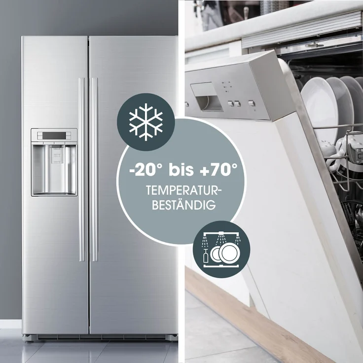 GOURMETmaxx Frischhaltedosen Klick-it 10-tlg. schwarz – Bild 6