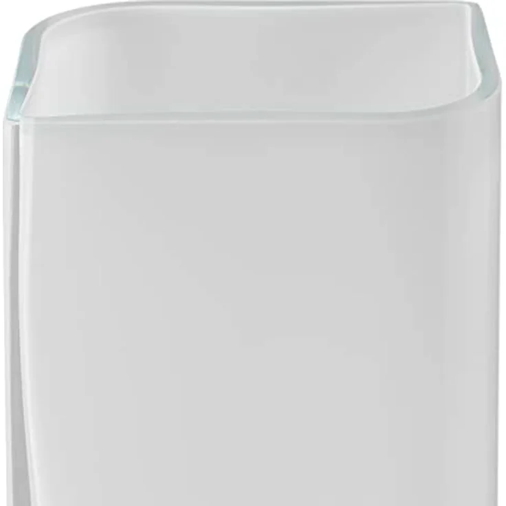 LEONARDO HOME Lucca Tisch-Vase aus handgefertigtem Glas, moderne rechteckige Deko-Vase in weiß, 20 x 11 x 9,5 cm – Bild 5