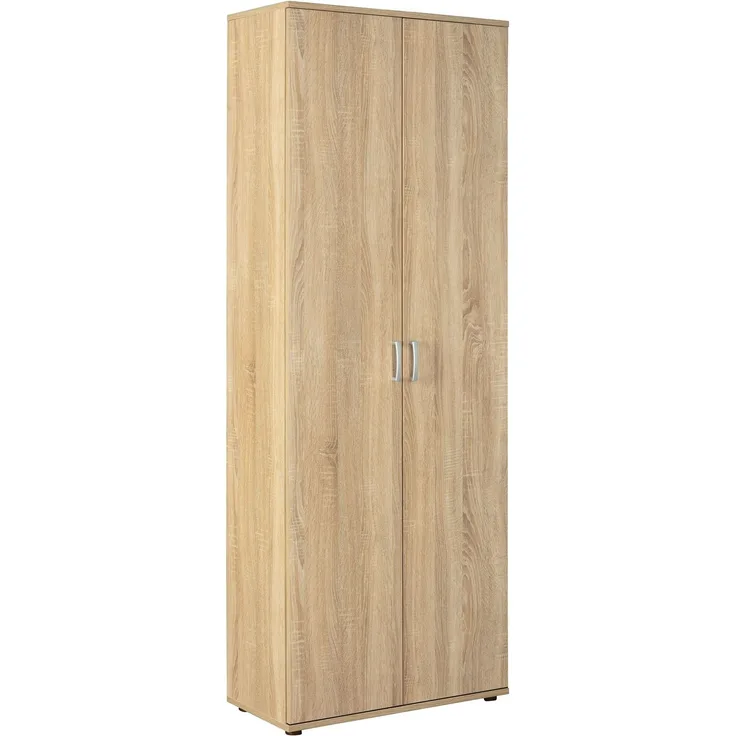 Inter Link Mehrzweckschrank GALLO Sonoma-Eiche mit 5 Fachböden für Büro Natur 70x34x189 cm