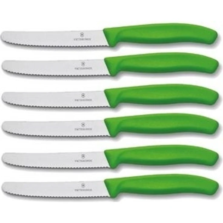Victorinox Tafelmesser Tomatenmesser 6er Set grün – Bild 4