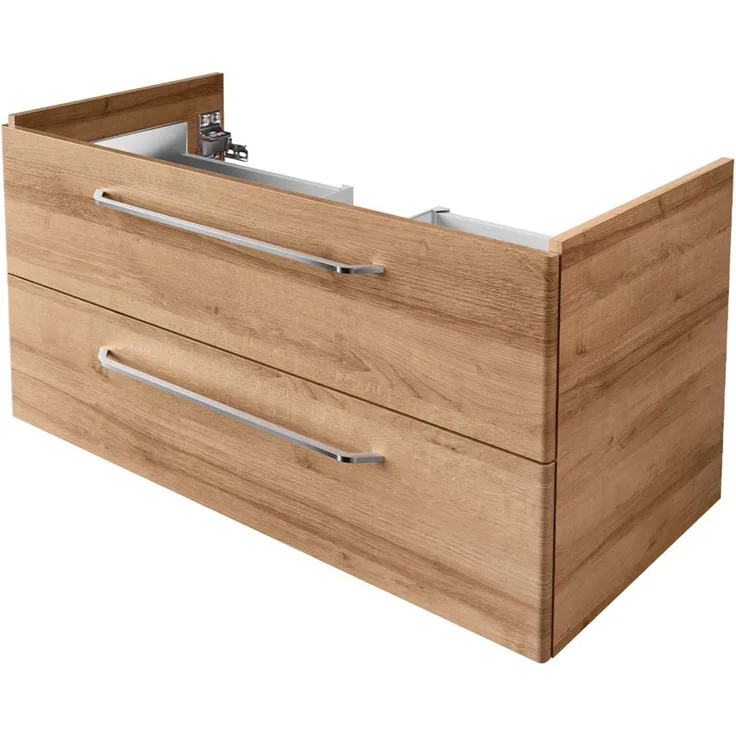 Fackelmann MILANO Waschbeckenunterschrank 100 cm, Braun hell