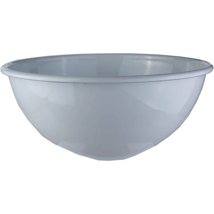 Riess Obst und Salatschüssel Emaille Weiß 26cm – Bild 1