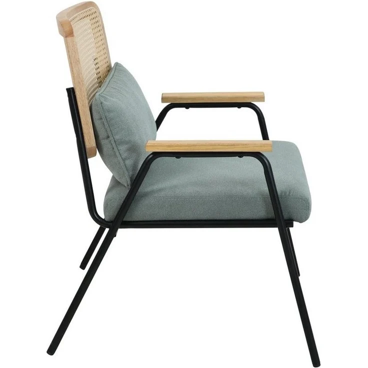 SVITA Loungesessel THEA, Loungestuhl,Holzdesign,Metallbeine,Braun – Bild 2