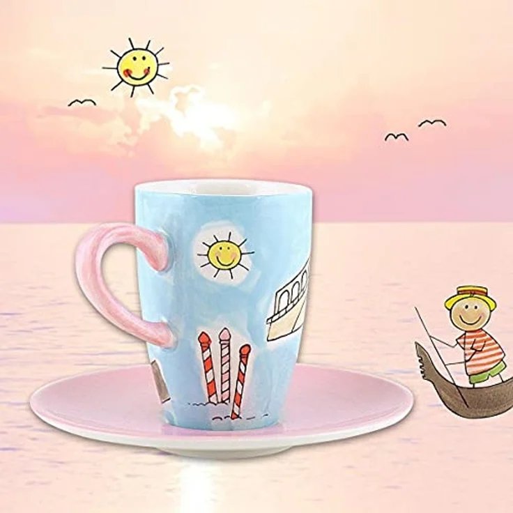 Mila Espressotasse Mila Keramik Espresso-Tasse mit Untere Venedig, Keramik – Bild 6