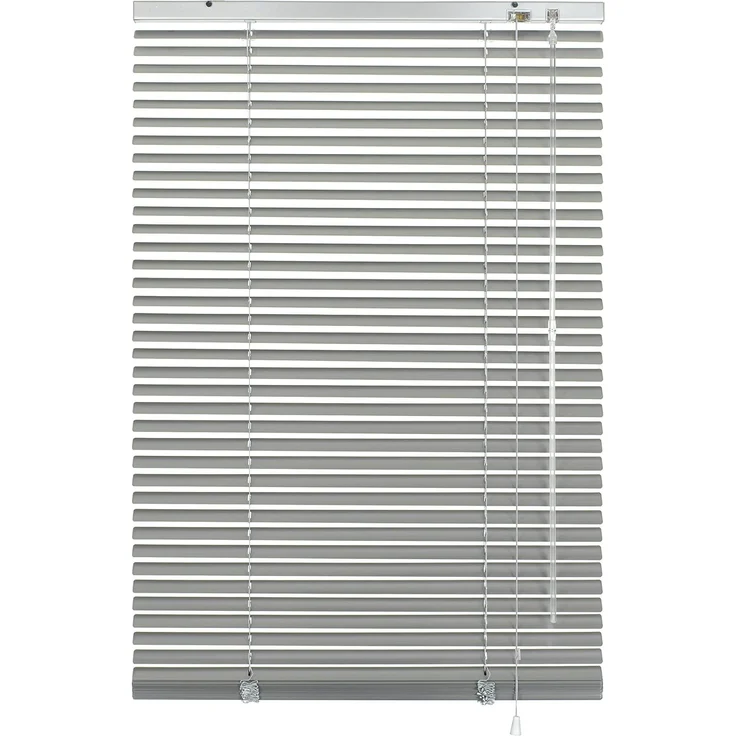 Deco Company Alu-Jalousie ohne Bohren, Zum Klemmen, Inkl. Klemmträgern, Sichtschutz, Lichtschutz, Blendschutz, Aluminium-Jalousie, Silber, 90 x 220 cm – Bild 1