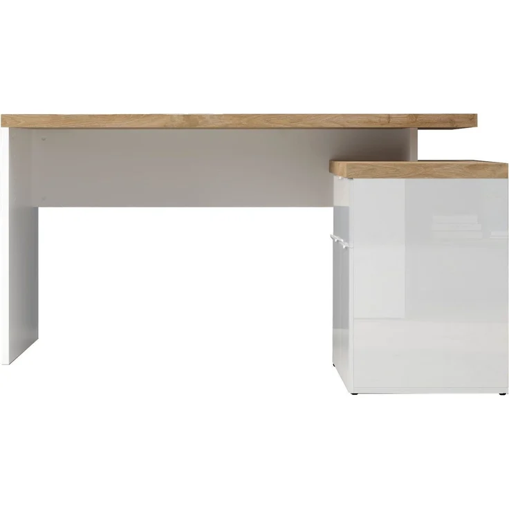 Home affaire Eckschreibtisch Easy, Computertisch – 38 mm Platte, perfekt fürs Büro & Homeoffice, Breite/Tiefe 138/132 cm, Schubkasten mit Selbsteinzug u. Dämpfung – Bild 1