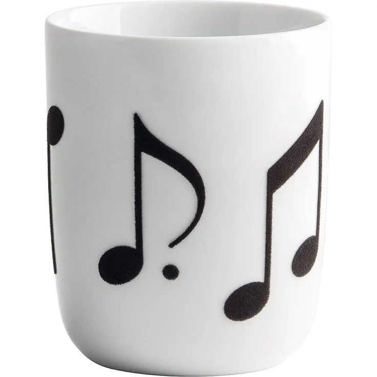 Becher 0,35 l touch! Pronto Statement Mugs touch! Schwarz Music Kahla Becher - Mikrowelle geeignet, Spülmaschinenfest