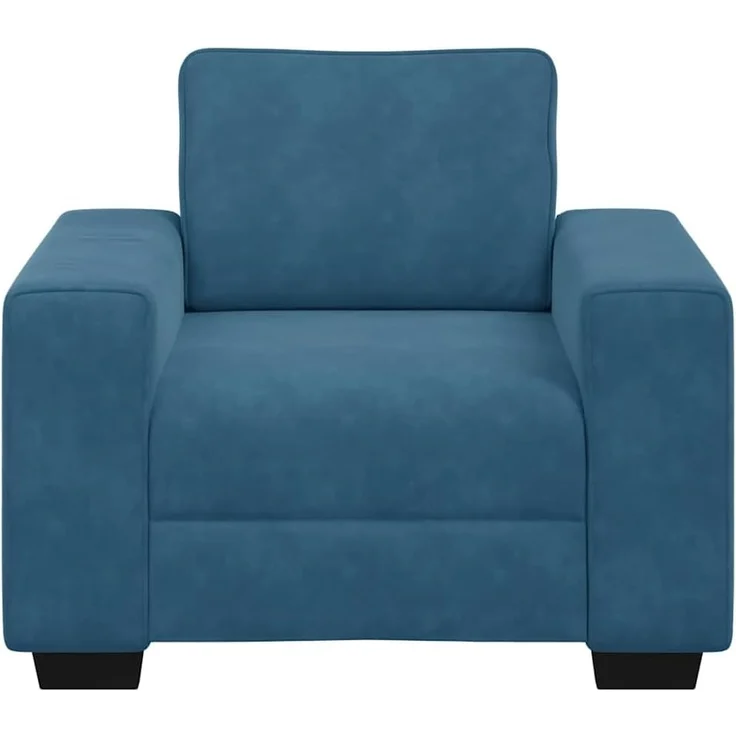 vidaXL Sessel Blau 100x77x82 cm Samt 4105256 – Bild 4