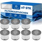 KESSER® Filter für Whirlpool 7x / 14x Filterkartuschen Ersatz SPA Filter Größe VI Kartuschen Wasserfilter Poolfilter kompatibel mit Lay-z-Spa Intex Ersetzt die Originalkartusche Anthrazit, 7er-Set
