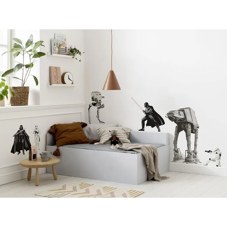 Komar Star Wars Wandtattoo Star Wars Doomed - 100x70 cm (Breite x Höhe) - 6 Teile - Darth Vader, Deco-Sticker, Wandaufkleber, Wandsticker, Wanddeko, Kinderzimmer - 14739h