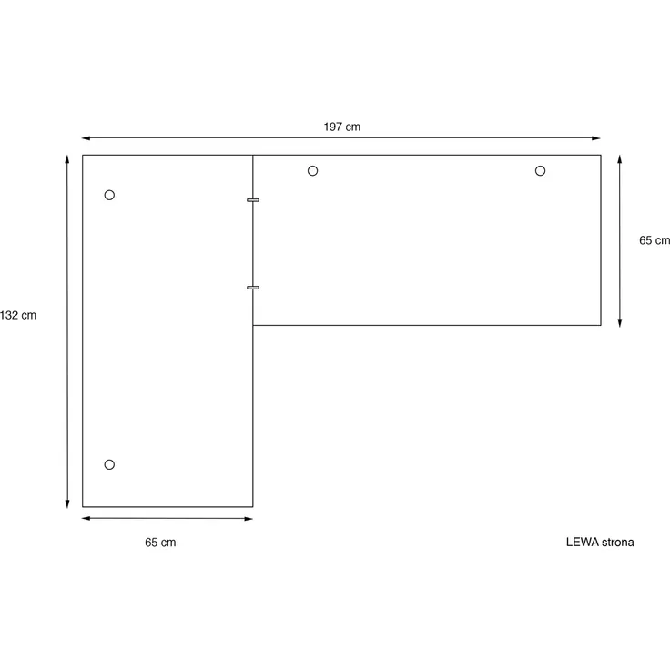 SyberDesk Gaming Pro Eckschreibtisch 197 x 132 cm – großer Computertisch, Eckschreibtisch, Schreibtisch für Büro & Gaming (links, schwarz) – Bild 6