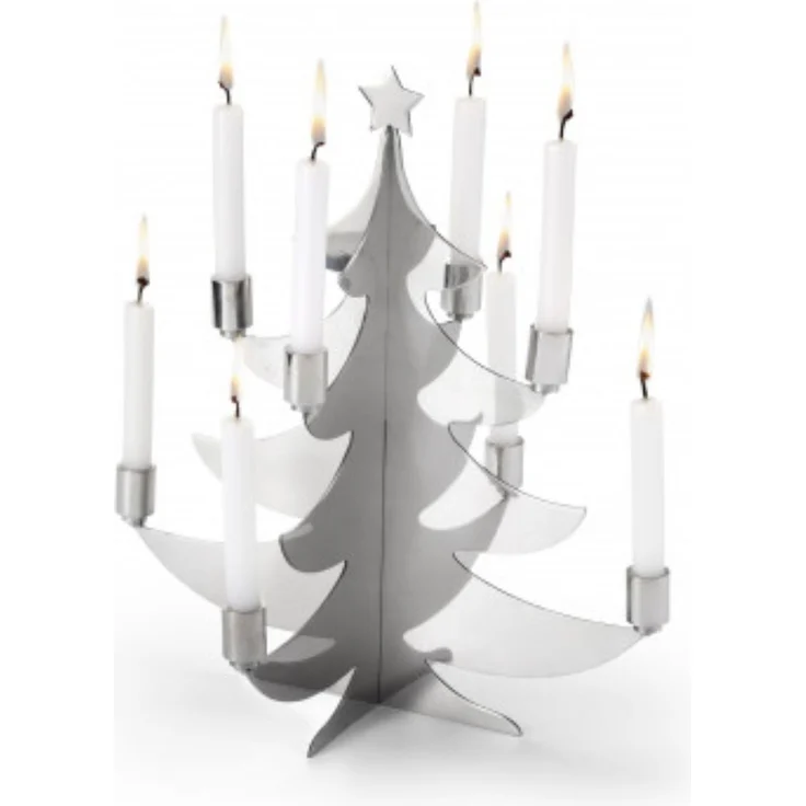 GRENOBLE filigraner Weihnachtsbaum für Stabkerzen - poliert