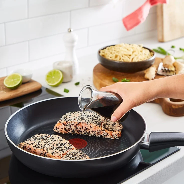 Tefal Bratpfanne Generous Cook, Aluminium (1-tlg), Thermo-Signal-Temperaturanzeiger, Induktion – Bild 4