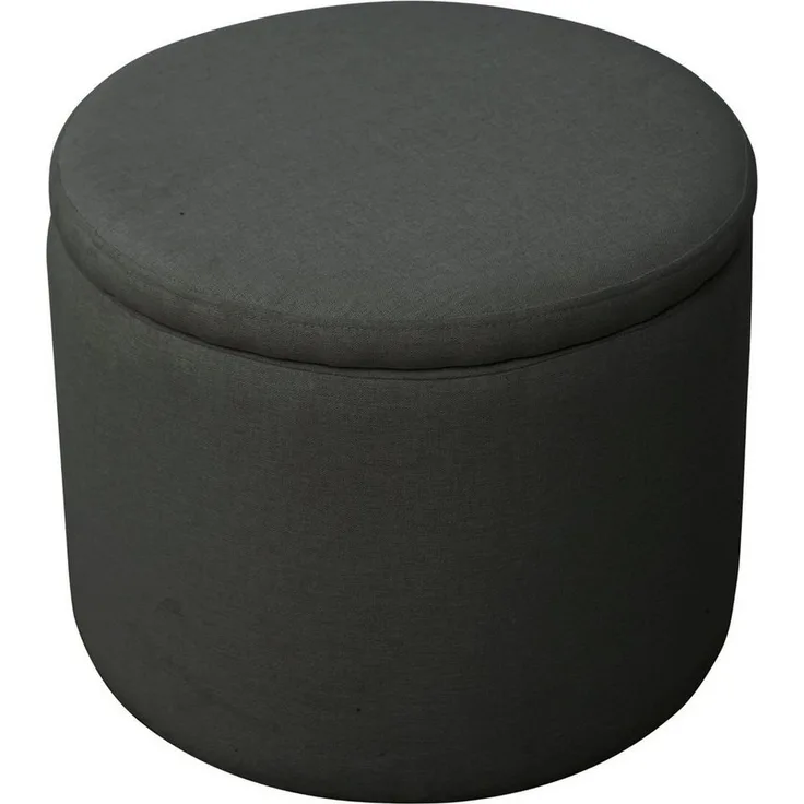 SVITA Hocker AMBER, Mit Stauraum, Sitzhocker, mit abnehmbarem Deckel, Ø 44 cm