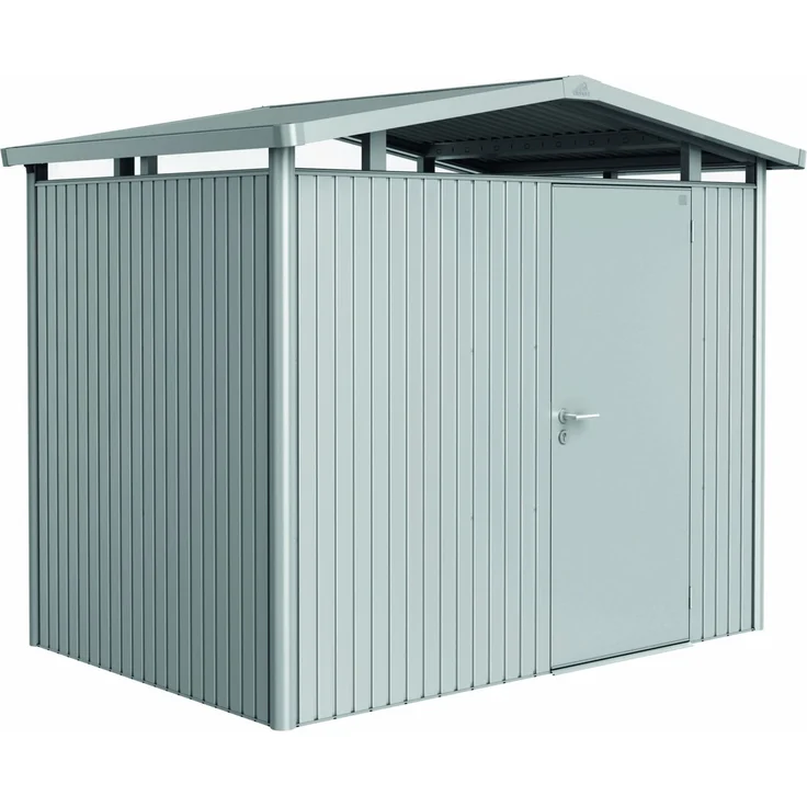 Biohort Gerätehaus Panorama, P2: 273 x 198 x 227 (b x t xh) cm, silber-metallic – Bild 1