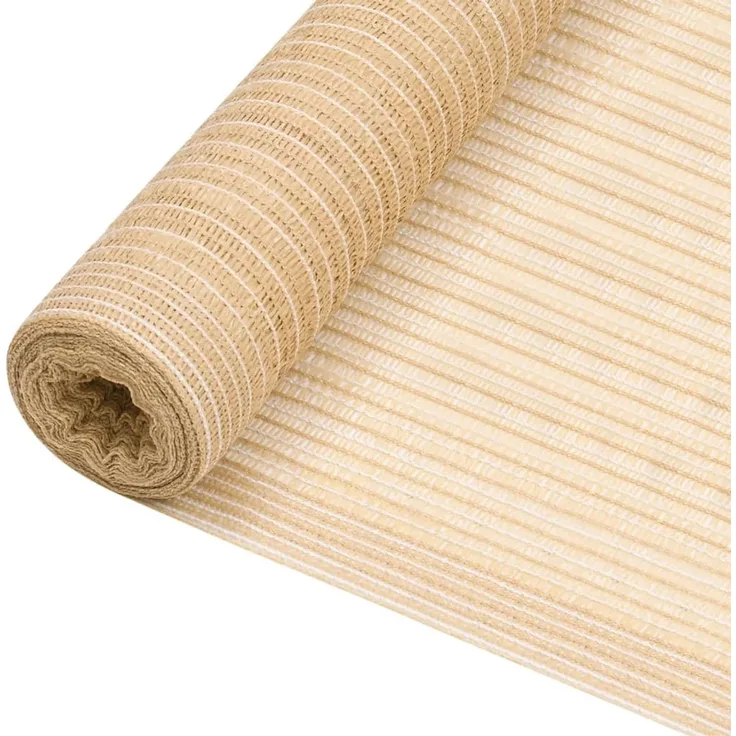 Zaunblende, Schattiergewebe, Sichtschutz Beige 1,5x50 m HDPE 75 g/m²