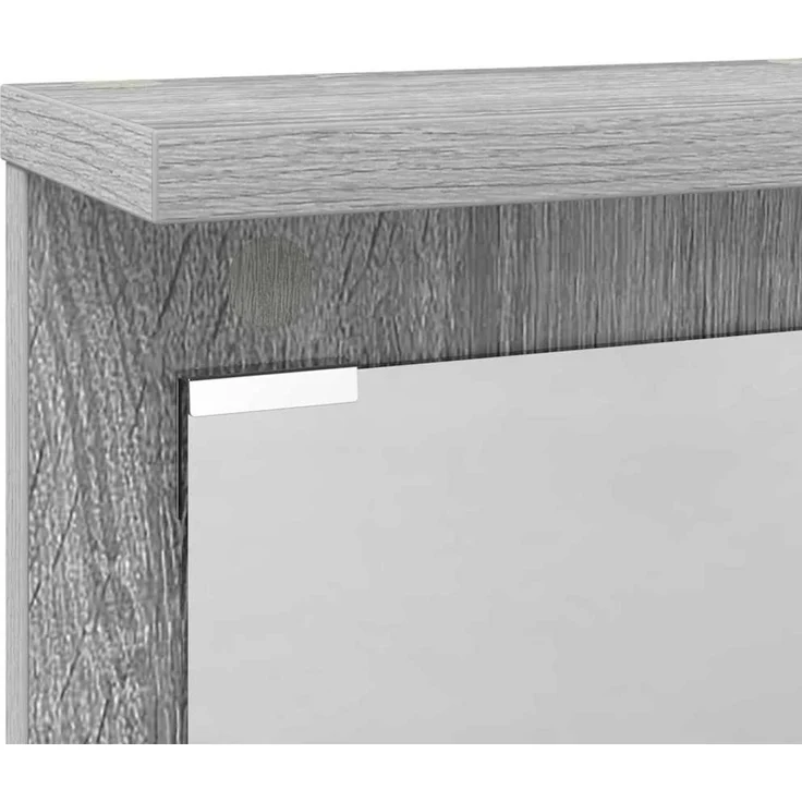 vidaXL Wandmontierter Kleiderständer Grau Sonoma 84 x 10 x 80 cm 874496 – Bild 7