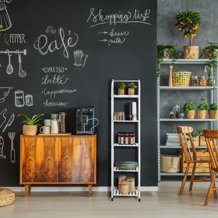 Schmales Standregal mit 5 Ablagen – Bild 2