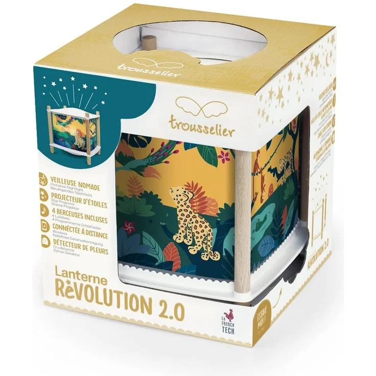 Nacht Licht - Laterne ReVOLUTION 2. 0 - Savanna - Kabellos , Musik, Weinen Detektor, USB Aufladbar – Bild 5