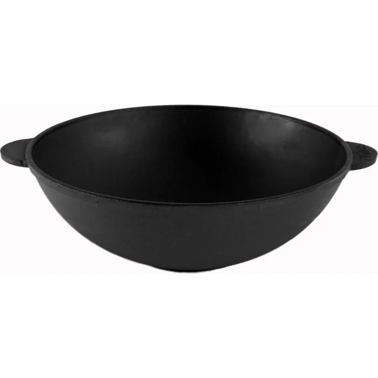 3,7 L Wok 28 cm Bratpfanne Gusseisen Asia Schmortopf Induktion Pfanne Kazan