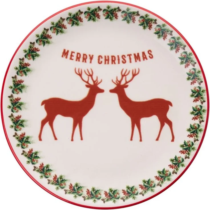 Hermia Concept 'Two Deers' Dessertteller-Set (6-teilig), Mehrfarbig, 19,3 x 19,3 x 2 cm – Bild 2