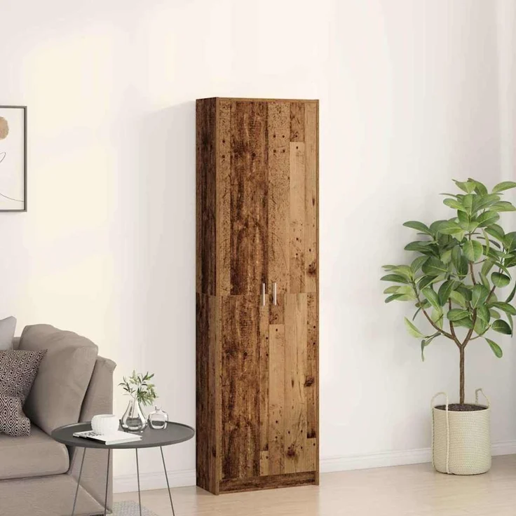 vidaXL Kleiderschrank Altholz 55 x 25 x 189 cm 3334015 – Bild 4