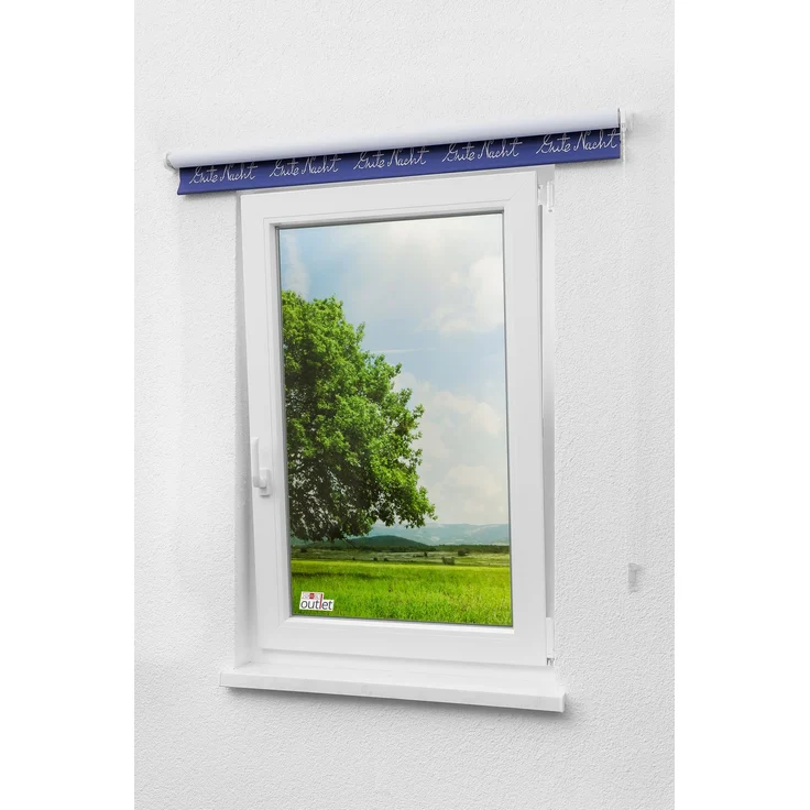 Lysel Outlet - Verdunkelungsrollo Gute Nacht, (B x H) 142x175 cm in blau/dunkelblau – Bild 5