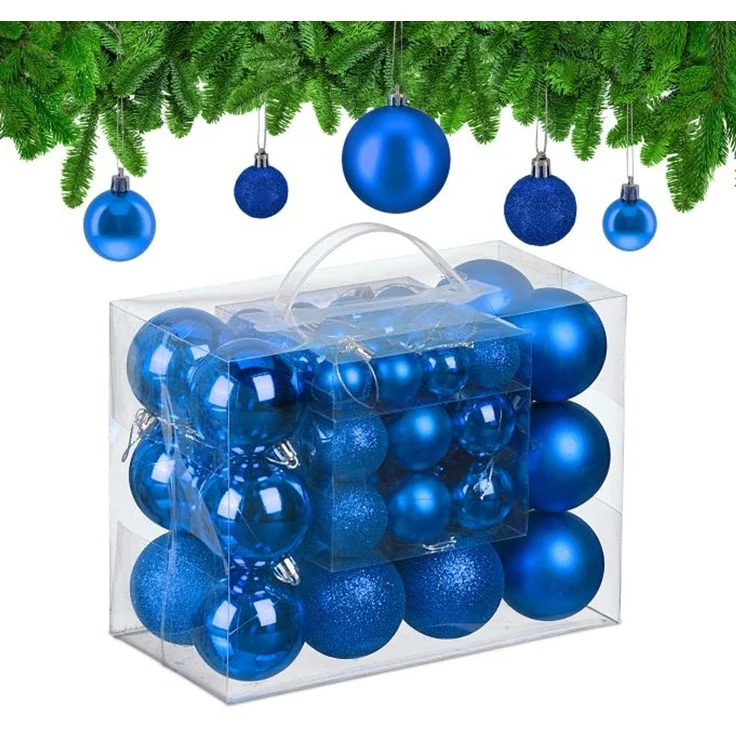 Relaxdays Weihnachtskugeln im 50er Set – Bild 1