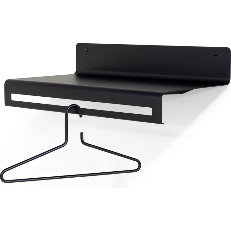 Spinder Design SWAY 60 Garderobenständer, Minimalistisches Design, Stahl Schwarz 60x30x18 cm