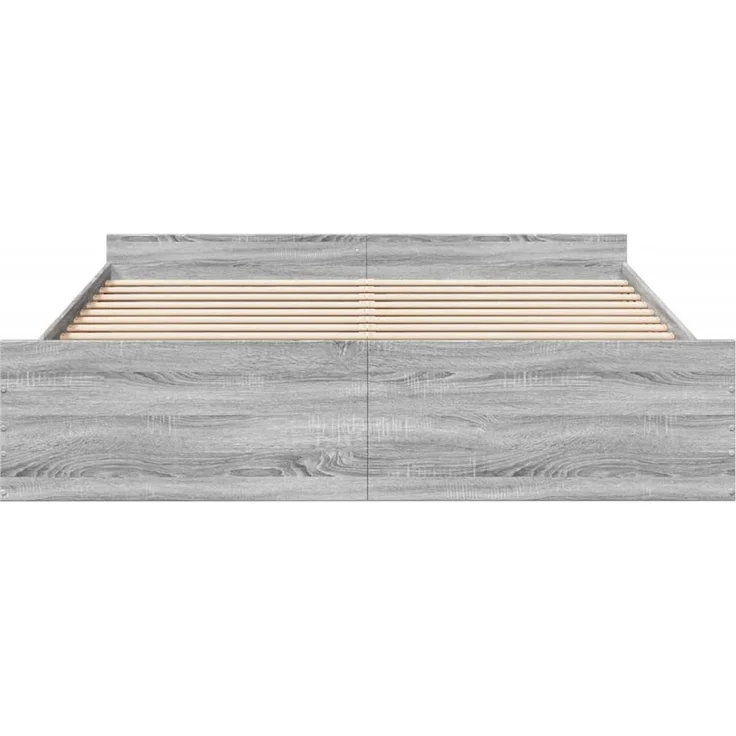vidaXL Bettgestell mit Schubladen Grau Sonoma 180x200cm Holzwerkstoff 3280277 – Bild 4