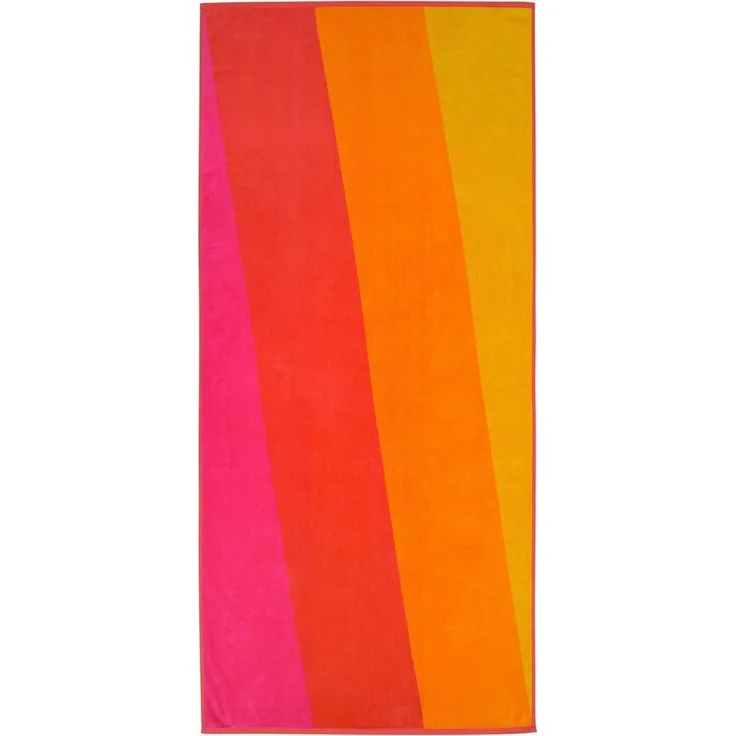 Dyckhoff Strandtuch Sunset, Frottiervelours (1-St), kuscheliges Velours