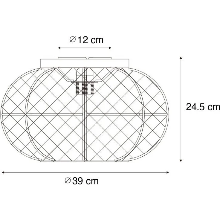 Qazqa Deckenleuchte Rob, ohne Leuchtmittel, E27, Naturel, Orientalisch, Stahl, 1-flammig – Bild 3