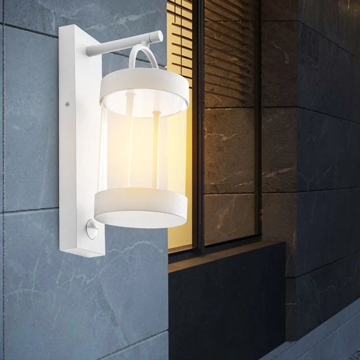 LED Außenwandlampe, Laterne, weiß – Bild 2