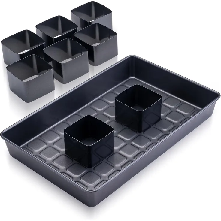 Zenker Springform Backform-Set für Zahlen und Buchstaben, Kuchenformen, 9-teilig