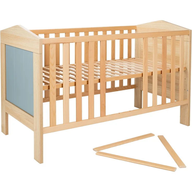 6-teiliges Babymöbel-Megaset »Roofy« mit 1-trg. Kleiderschrank, Salbei / Nagano Oak, Arthur Berndt – Bild 7