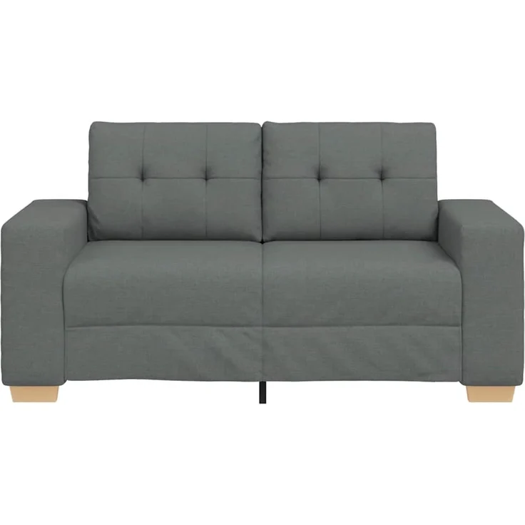 vidaXL Zweisitzer-Sofa Dunkelgrau 160x77x82 cm Stoff 4105069 – Bild 4
